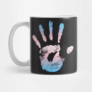 Trans Handprint Mug